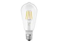 Ledvance Smart+ Edison - Led-Glödlampa Med Filament - Form: St64 - Klar Finish - E27 - 5.5 W (Motsvarande 50 W) - Klass E - Varmt Vitt Ljus - 2700 K - Klar