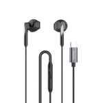 Dudao X3Pro in-ear headphones USB-C 1.2 m black