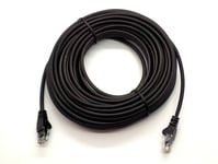 20m Meters Ethernet Cable Rj45 Network Fast Internet Lead Premium Cat5e Black