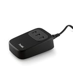 PUNKT. UC01 Hub USB alimenté avec 3 Ports multiprise (Charge Rapide, 2 câbles Principaux d’Alimentation, compatibles avec des appareils USB) pour Le Bureau ou la Maison – Noir