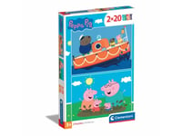 Clementoni Cle Puzzle 2X20 Superkolor Świnka Peppa 24797