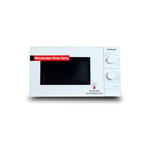 Corberó CMICM4020W Micro-ondes à installation libre, cap. 20 litres, blanc, puissance 700 W, décongélation, 5 niveaux puissance, contrôle mécanique, température 35 min, plateau rotatif 255