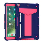 GrimClub iPad Case 10.2 Inch for iPad 9th / 8th / 7th Generation Shockproof Cases with Stand with Pencil Holder 3-Layer Shockproof Protective Case for iPad 9/8/7