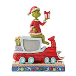 The Grinch By Jim Shore Grinch On Train Figurine, Multicolor,red