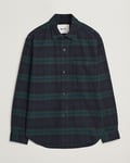 NN07 Adwin Checked Flannel Overshirt Green/Blue