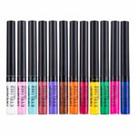 Matt flytande eyeliner, högpigmenterad glitter Färgglad varaktig vattentät eyeliner set, 12 färger eyeliner lätt att bära