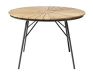 Ellen Matbord 110 cm Rund Teak/Antracit