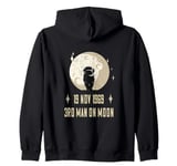 Moon Landing Apollo Third Man on Moon in November 1969 Zip Hoodie