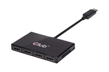 Club 3D SenseVision Multi Stream Transport (MST) Hub CSV-6400 - video/audiosplitter - 4 portar