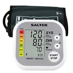 Salter BPA-9201-GB Automatic Arm Blood Pressure Monitor, 22-42 cm Cuff, Easy to Read Display, Heartbeat/Hypertension Indicator, 2 x 60 Memories, Average Results, Based on WHO Guidelines, Use at Home