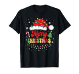 Merry And Bright Christmas Lights Family Match Xmas Holiday T-Shirt