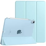 TiMOVO Coque pour iPad Air 11 Pouces M2 2024, iPad Air 6, iPad Air 5/4e Gén (2022/2020), Étui de Protection Magnétique Mince avec Dos Transparent, Étui Sommeil/Réveil Auto Bleu Ciel