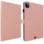 Étui Folio Paillettes Support Vidéo Rose gold pour iPad Pro 11 2022 2021 2020 2018 et Air 2022 2020