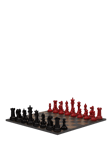 Skyline Chess Wooden Chess Set, Red/Black