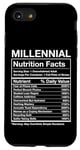 Coque pour iPhone SE (2020) / 7 / 8 Faits nutritionnels du millénaire - Funny Generation Meme