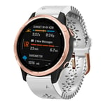 Garmin Fenix ​​​​​​6S kellon ranneke silikonista, 20 mm - valkoinen