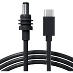 Câble d'alimentation mini usb c vers dc Starlink 5M/16FT, entrée usb Type-C 100W vers cordon de charge à prise cylindrique étanche, fonctionne avec