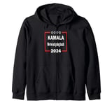 Kamala We're Not Going Back 2024 Statement for Empowerment Zip Hoodie