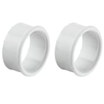 cyclingcolors 2x Anneau d'aération rond plastique caravane camping car Delrin avec bord de recouvrement à encastrer Ventilation Cache Protection Meuble Mur Plafond Bague, Ø38mm blanc