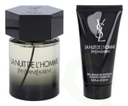 Yves Saint Laurent YSL La Nuit De L'Homme Giftset 150 ml Edt Spray 100ml/Shower Gel 50ml