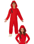 Rød Fange Papirhuset / Money Heist Inspirert Jumpsuit-Kostyme til Barn