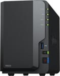 2-Bay NAS DS223, Diskless Network Attached Storage