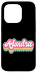 Coque pour iPhone 15 Pro Alondra Prénom Fille Vintage Années 70 80 Personnalisé