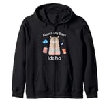 Alpaca My Bags Vacation Travel Outfit Idaho Zip Hoodie