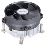 Akasa AK-CCE-7105EP | CPU Cooler Fan | Cooler and Radiator | 92mm Case Fan | Aluminium Core | Designed for LGA775, LGA115X and LGA1200