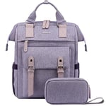 LOVEVOOK Sac a Dos Femme, Impermeable Sacs à dos pour Ordinateur Portable 15,6 Pouces Feminin avec Étui pour Câble de Données, Sac Ados PC Sac a Dos Ordi Elegant pour Voyage College Travail