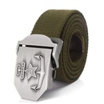 WOAIXI Canvas Belt, Fashion Men Women Casual Belt 3D Soviet Navy Ussr Cccp Metal Buckle Jeans Belt Soldiers Military Army Tactical Belts Outdoor Street Style Wild Waistband,Army Green,180Cm