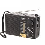 Récepteur Radio AM FM Portable à piles,petit Transistor d'urgence,ondes courtes,Tuner récepteur Radio FM - Type F18BTS