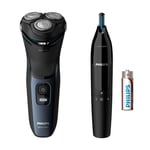 Philips 3000 series Shaver series 3000 S3134/57 Rakapparat för våt- eller torrakning, 3000-serien