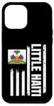 Coque pour iPhone 12 Pro Max Little Haiti America Drapeau américain haïtien patrimoine haïtien