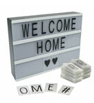 A4 LED SIGN CINEMATIC LIGHT UP BOX WITH 90 LETTERS SYMBOLS WEDDING PARTY DÉCOR