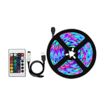 1X(5 Meter LED Light Strip Set 5050RGB Remote Control Bluetooth 5v  Light4964