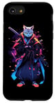 iPhone SE (2020) / 7 / 8 Cat Samurai Ninja Cat Samurai Art Ukiyo-e Case