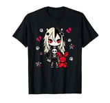 Chibi Kawaii Emo Pastel Goth Girl Japanese Creepy Anime T-Shirt