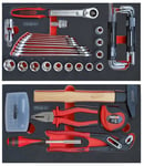 Composition de 77 outils pour servante mobile 850.0340SP KS TOOLS 800.0077