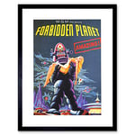 Wee Blue Coo Film Movie Forbidden Planet Robot Rescue Picture Framed Wall Art Print