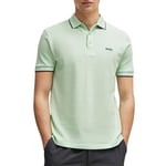 BOSS Mens Paddy Polo Shirt Open Green XL