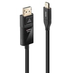 Lindy Câble Adaptateur USB Type C vers DisplayPort 4K60 avec HDR, 1m