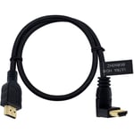 Maxhood 8K HDMI Cable 2feet, HDMI 2.1 Cable 90 Degree Down Angle HDMI Cable 8K HDMI Cable 48gbps 2.1 Cable, Support 8K@60Hz 4K@120 7680P HDMI 2.1 Cable Real 8K for TV/Xbox /PS4 /PS5(M/M Down)