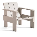 HAY - Crate Lounge Chair / London Fog - Loungestoler - Gerrit Rietveld - Grå - Tre