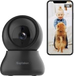 Camera De Securite D'Interieur 2K Fhd Wifi ¿ Camera De Securite Panoramique Inclinable A 360°¿ Camera De Securite Sans Fil Pour Bebe,Animal Domestique ¿ Stockage En Nuage ¿ Camera De