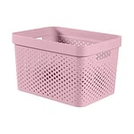 CURVER Infinity Box, 35.5 x 26.2 x 21.9 cm, Recycled Plastic, Pink, 17L