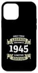 Coque pour iPhone 12 mini Les légendes sont nées en 1945 Vintage 80e anniversaire