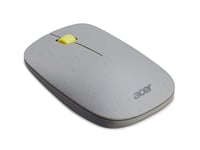 Acer Vero Mouse, Souris Sans Fil, Sans Fil 2.4 GHz Jusqu’à 10 Mètres, Jusqu’à 4200 DPI, Souris Ergonomique, Fabriquée Avec 30% De Plastique Recyclé, Molette Silencieuse, Gris