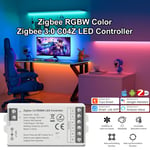 Tuya Zigbee-Contrôleur LED Intelligent pour Bande CCT RGB RGBW RGBCCT,Gradateur,Support Hue Bridge,SmartThings Alice,Commande Vocale - Type RGBW Dimmer