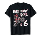 Motocross 6th Birthday Girl 6 Year Old Dirt Bike T-Shirt